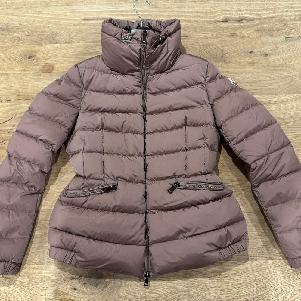 Moncler Peplum Puffer Down Jacket